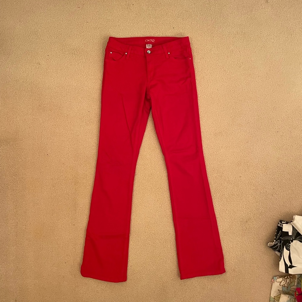 Caché red jeans